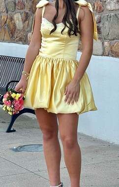 Corset Skater Taffeta Strapless Ruffle Homecoming Dresses Size 6